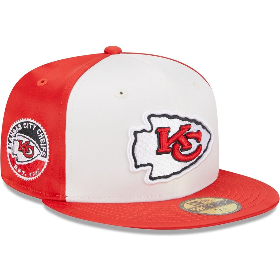 New Era Kansas City Chiefs Throwback Satin 2023 59FIFTY Fitted Hat