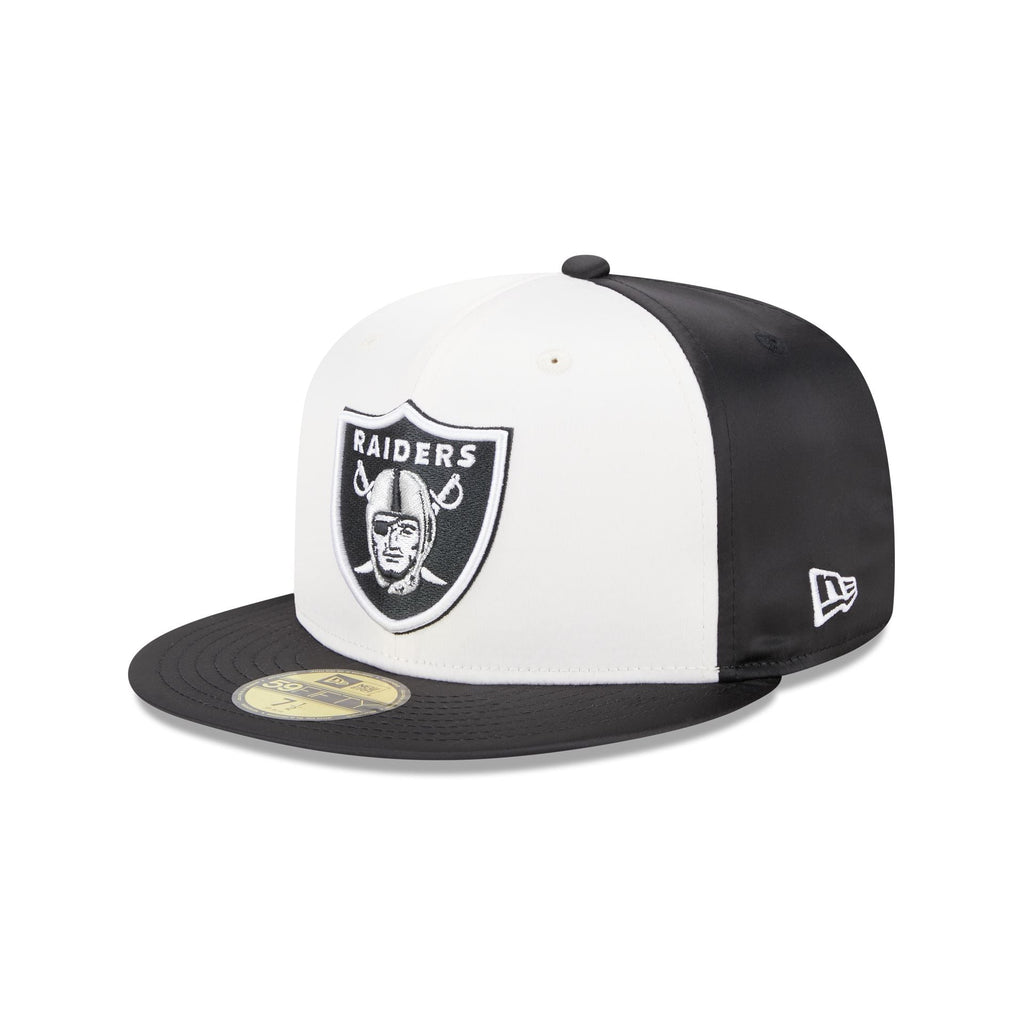 New Era Las Vegas Raiders Throwback Satin 2023 59FIFTY Fitted Hat