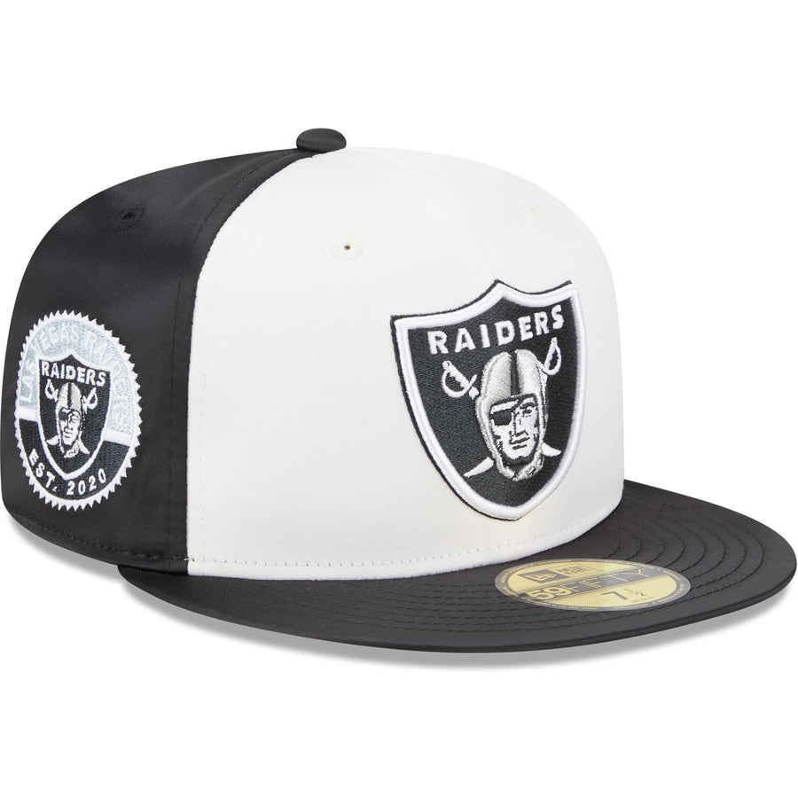 New Era Las Vegas Raiders Throwback Satin 2023 59FIFTY Fitted Hat