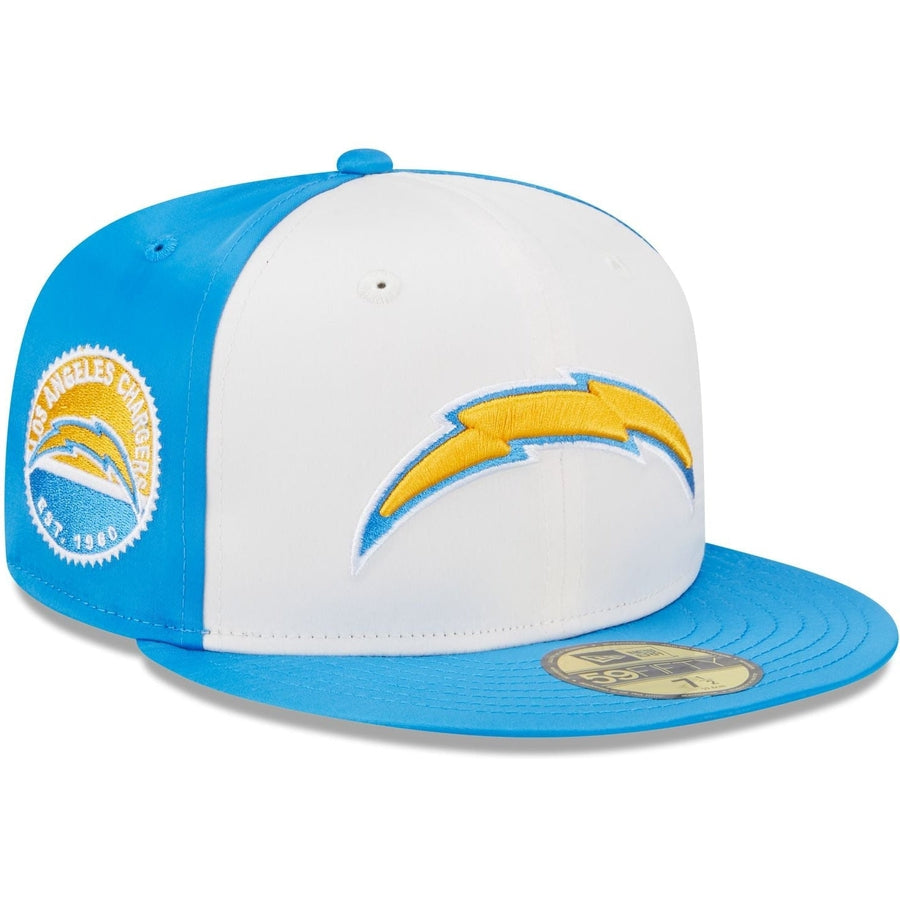 New Era Los Angeles Chargers Throwback Satin 2023 59FIFTY Fitted Hat