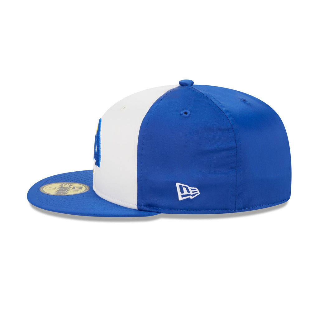 New Era Los Angeles Rams Throwback Satin 2023 59FIFTY Fitted Hat