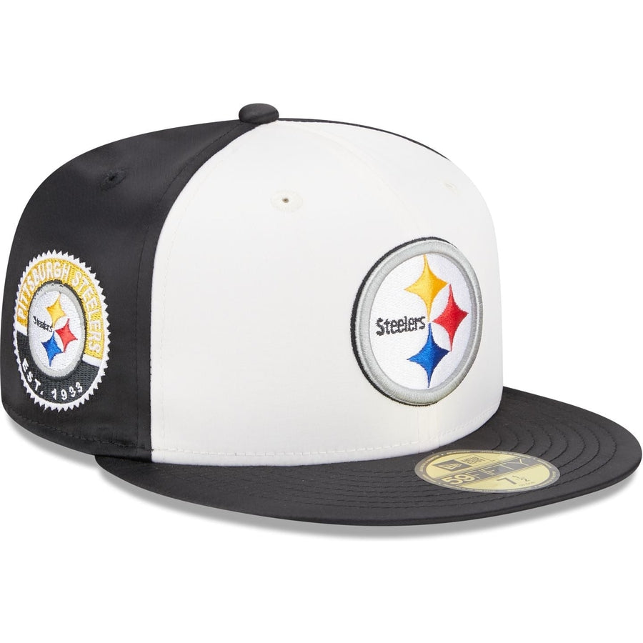 New Era Pittsburgh Steelers Throwback Satin 2023 59FIFTY Fitted Hat