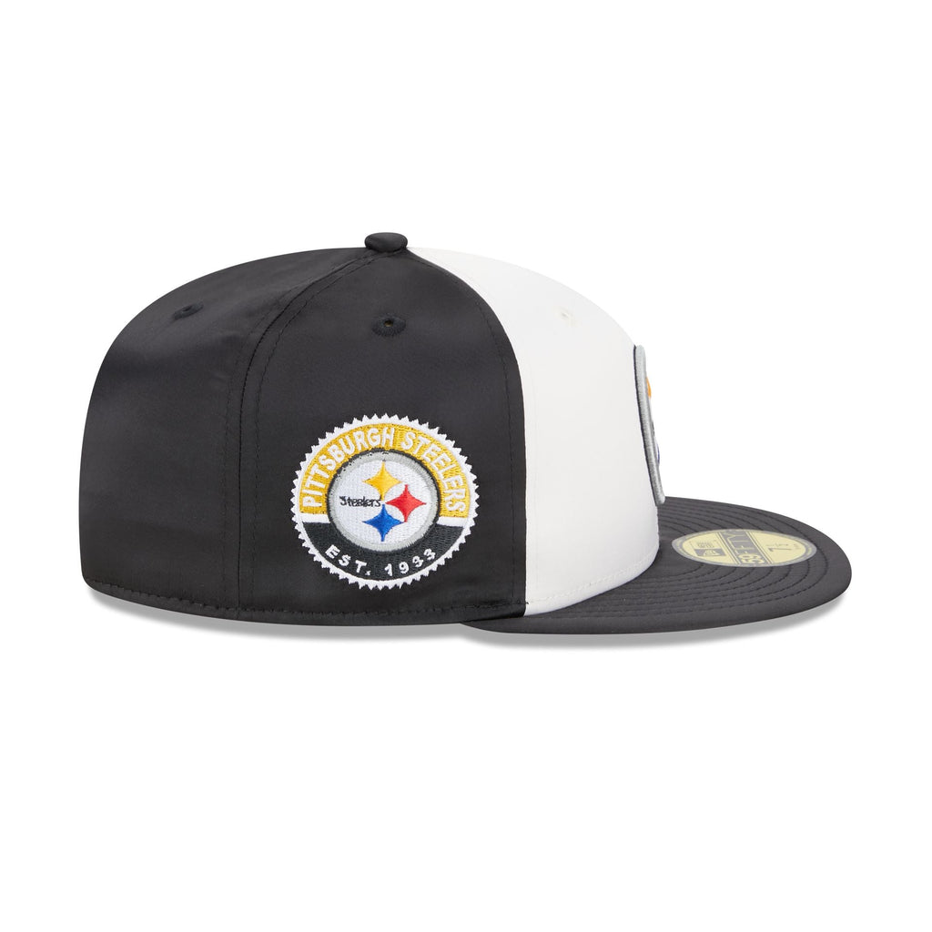 New Era Pittsburgh Steelers Throwback Satin 2023 59FIFTY Fitted Hat