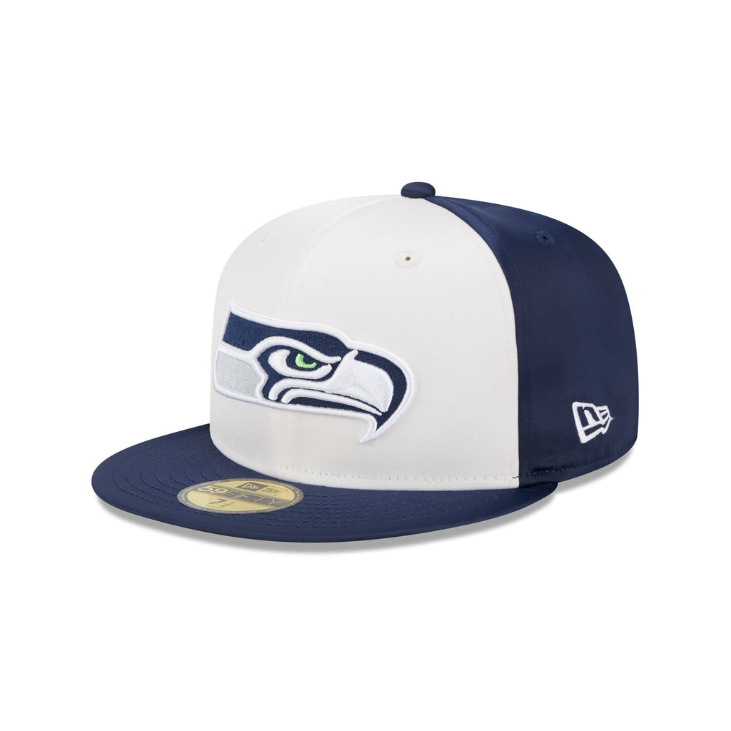 New Era Seattle Seahawks Throwback Satin 2023 59FIFTY Fitted Hat