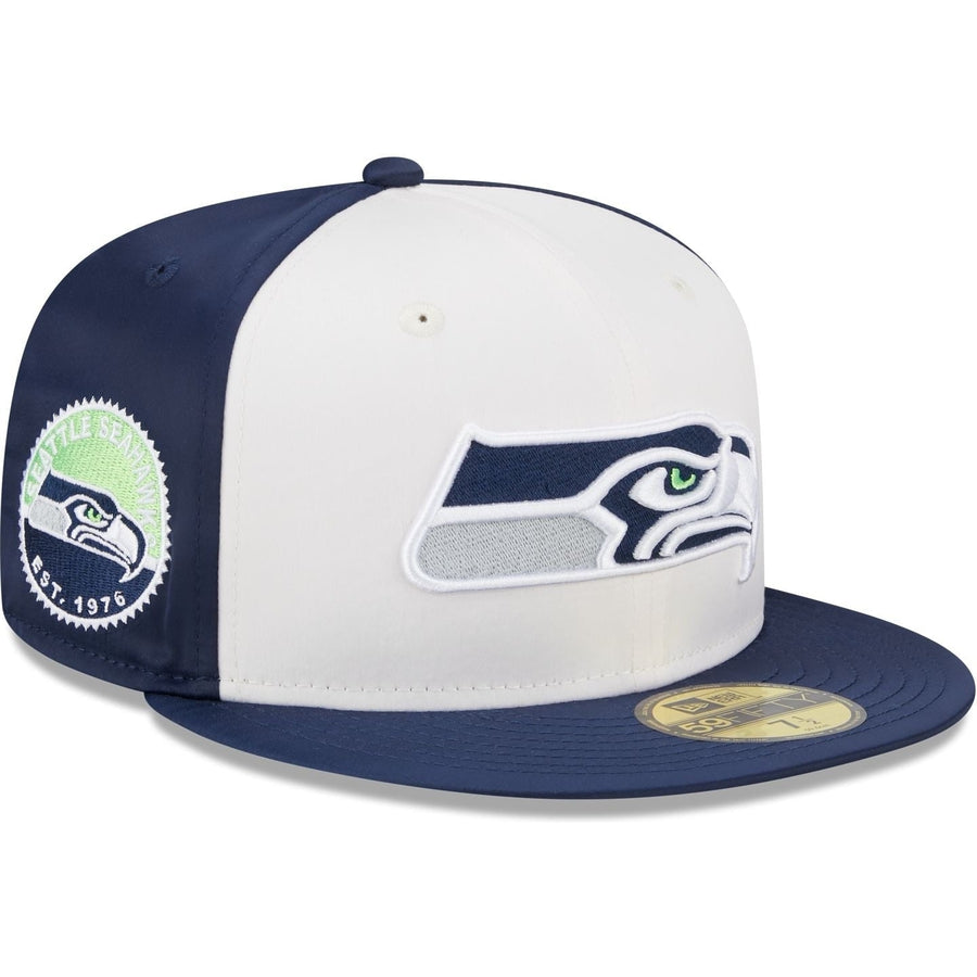 New Era Seattle Seahawks Throwback Satin 2023 59FIFTY Fitted Hat