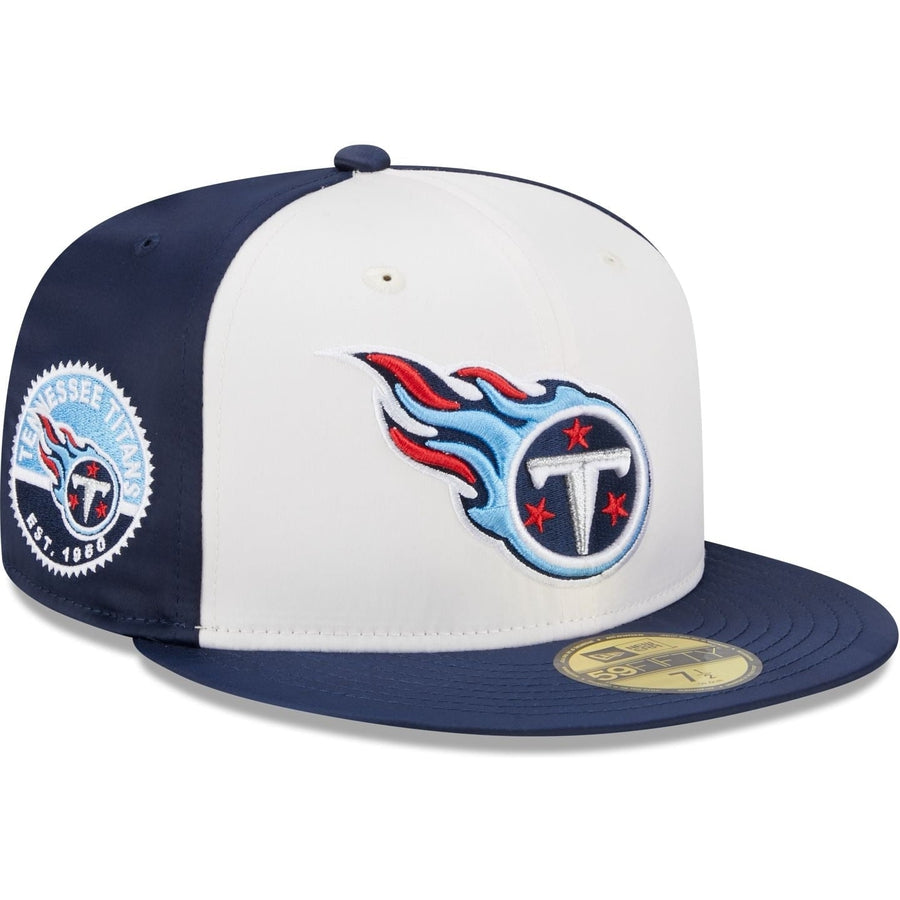 New Era Tennessee Titans Throwback Satin 2023 59FIFTY Fitted Hat
