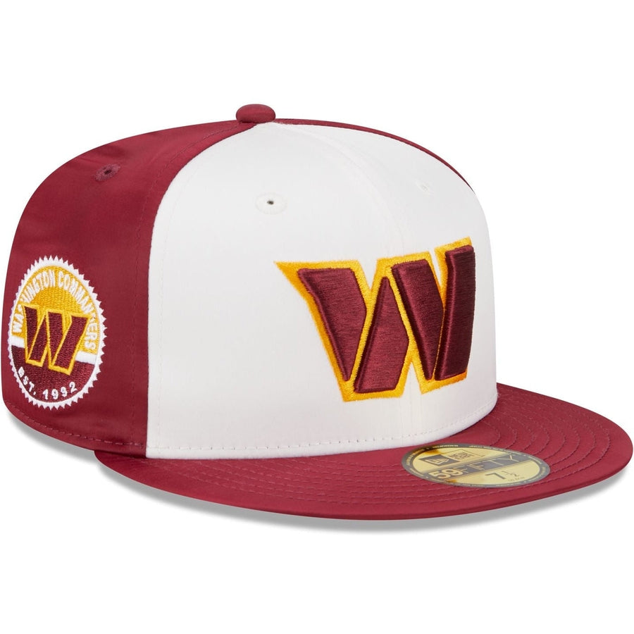 New Era Washington Commanders Throwback Satin 2023 59FIFTY Fitted Hat