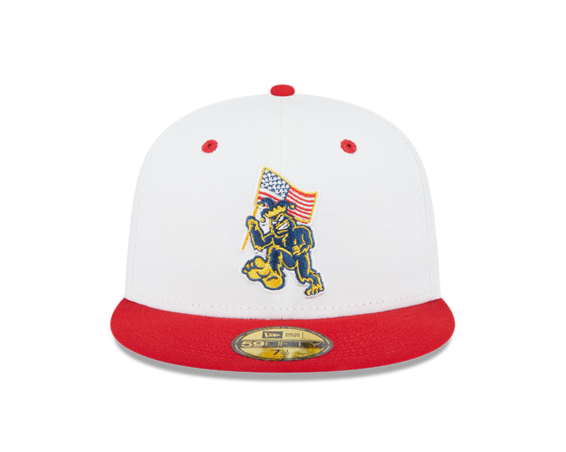 New Era Eugene Emeralds White/Red 59FIFTY Fitted Hat