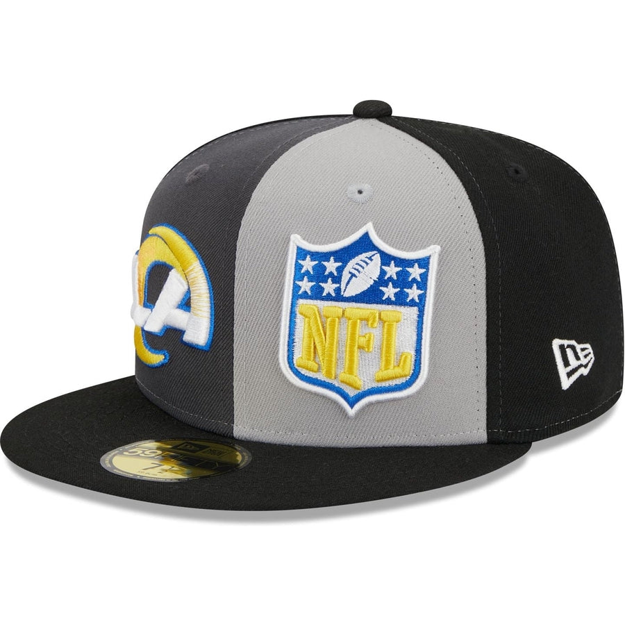 New Era Los Angeles Rams 2023 Sideline Gray 59FIFTY Fitted Hat