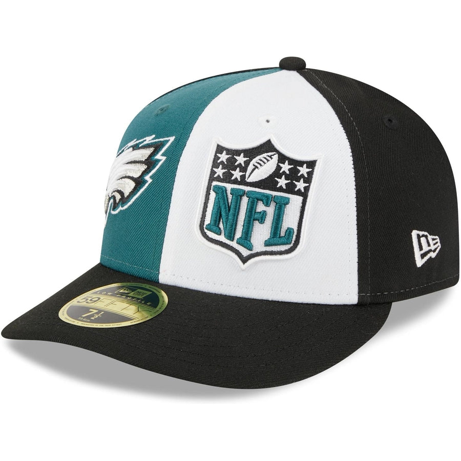 Men's New Era Black Philadelphia Eagles Patch Up Super Bowl LII 59FIFTY Fitted Hat, Size: 7