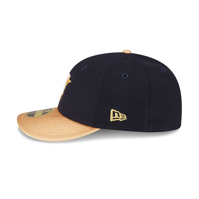 New Era Houston Astros Gold Low Profile 2023 59FIFTY Fitted Hat
