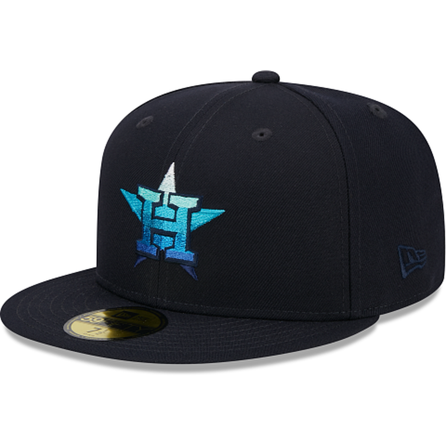 Houston Python Hat New Era Houston Astros Metallic Gradient 2023 59FIFTY Fitted Hat