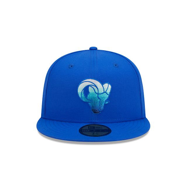 Color Gradient La Rams New Era Los Angeles Rams Metallic Gradient 2023 59FIFTY Fitted Hat