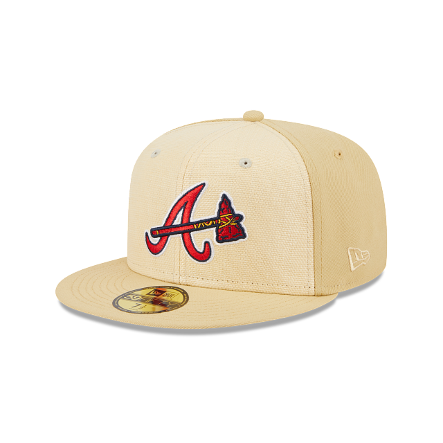 New Era Atlanta Braves Raffia Front 2023 59FIFTY Fitted Hat