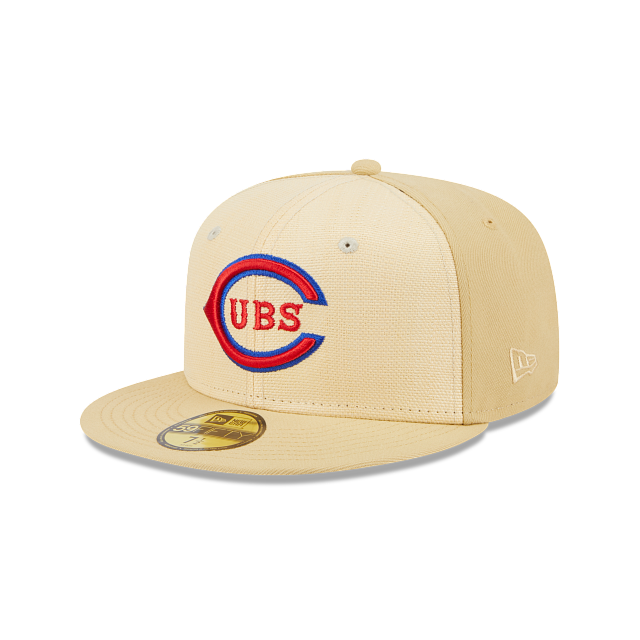 New Era Chicago Cubs Raffia Front 2023 59FIFTY Fitted Hat