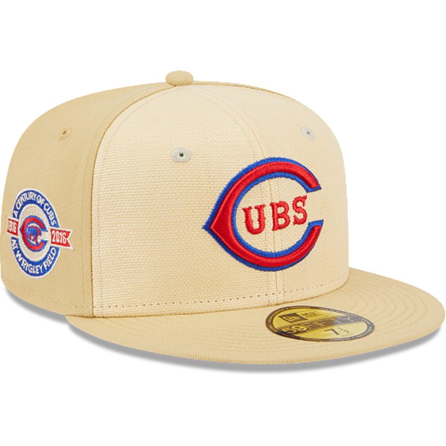 New Era Chicago Cubs Raffia Front 2023 59FIFTY Fitted Hat