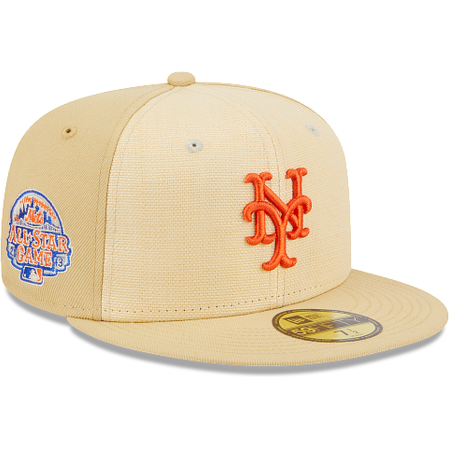 New Era New York Mets Raffia Front 2023 59FIFTY Fitted Hat