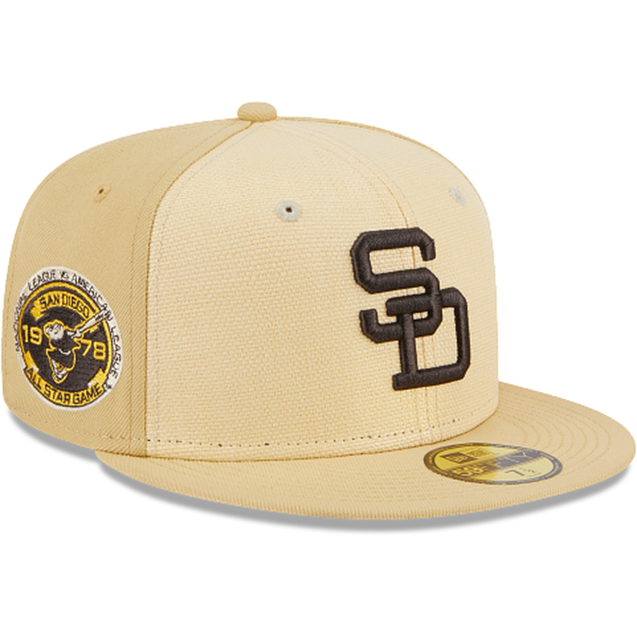 New Era San Diego Padres Raffia Front 2023 59FIFTY Fitted Hat