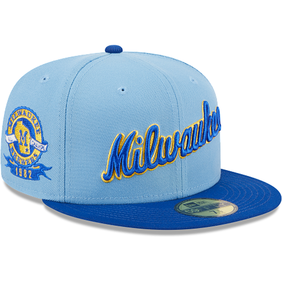 Custom Milwaukee Brewers Navy 2021 Clubhouse 59FIFTY Fitted Hat