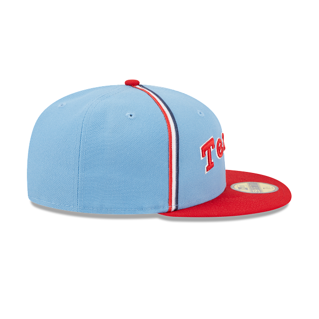 Teaxas Rangers Powder Blue New Era Texas Rangers Powder Blues 2023 59FIFTY Fitted Hat