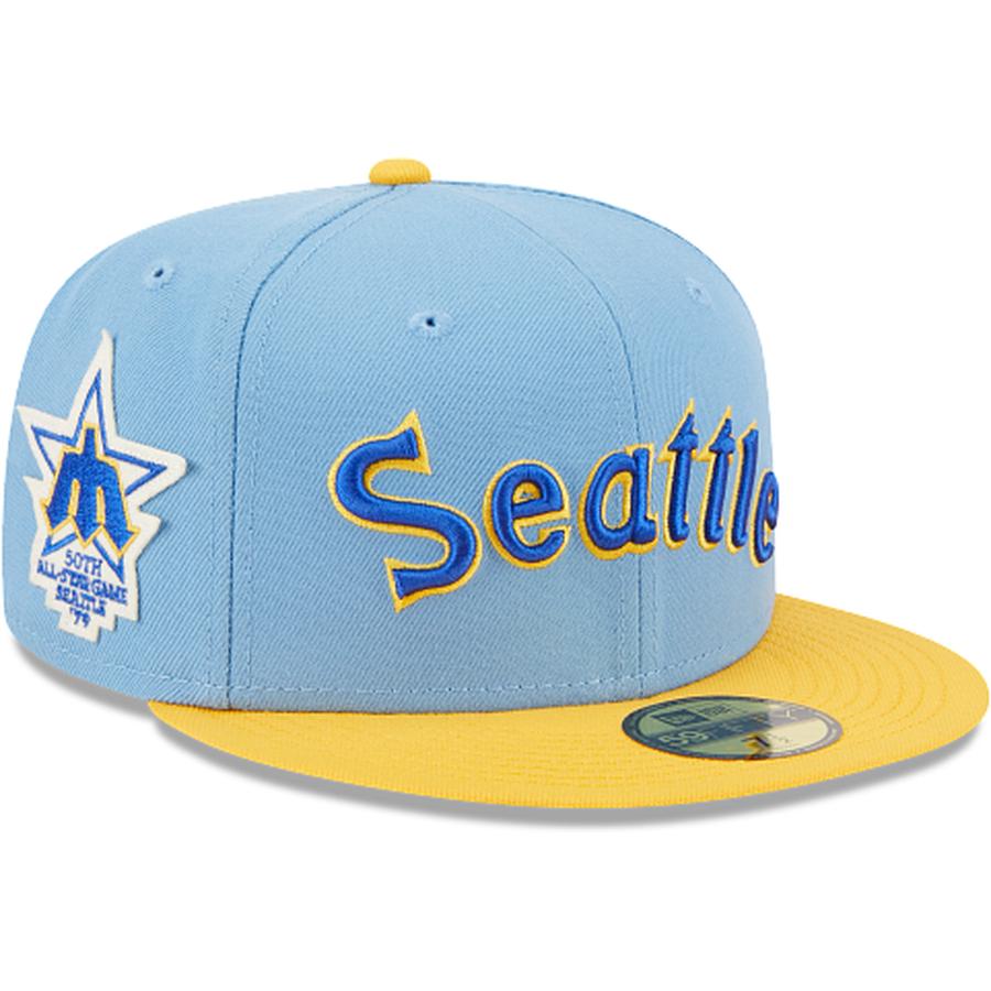 New Era Seattle Mariners Powder Blues 2023 59FIFTY Fitted Hat