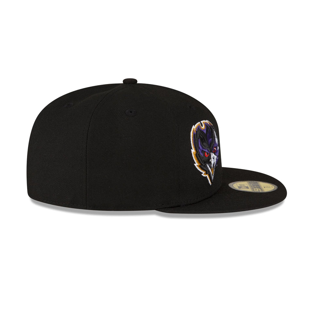 New Era Baltimore Ravens 2023 Sideline Black 59FIFTY Fitted Hat