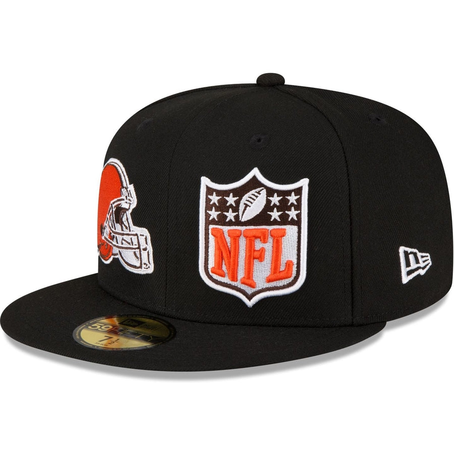 New Era Cleveland Browns 2023 Sideline Black 59FIFTY Fitted Hat