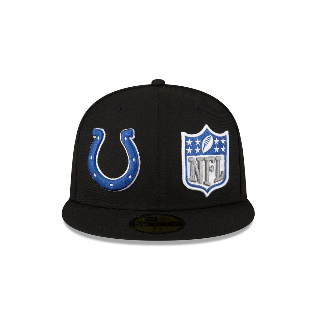 New Era Indianapolis Colts 2023 Sideline Black 59FIFTY Fitted Hat