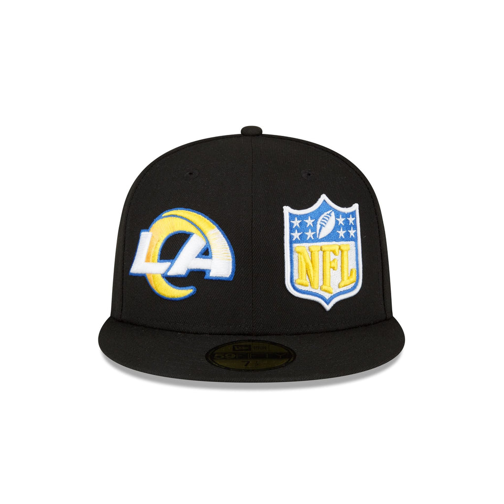 New Era Los Angeles Rams 2023 Sideline Black 59FIFTY Fitted Hat