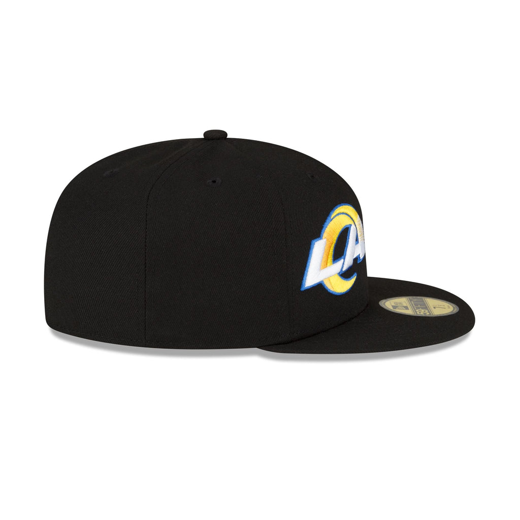 New Era Los Angeles Rams 2023 Sideline Black 59FIFTY Fitted Hat