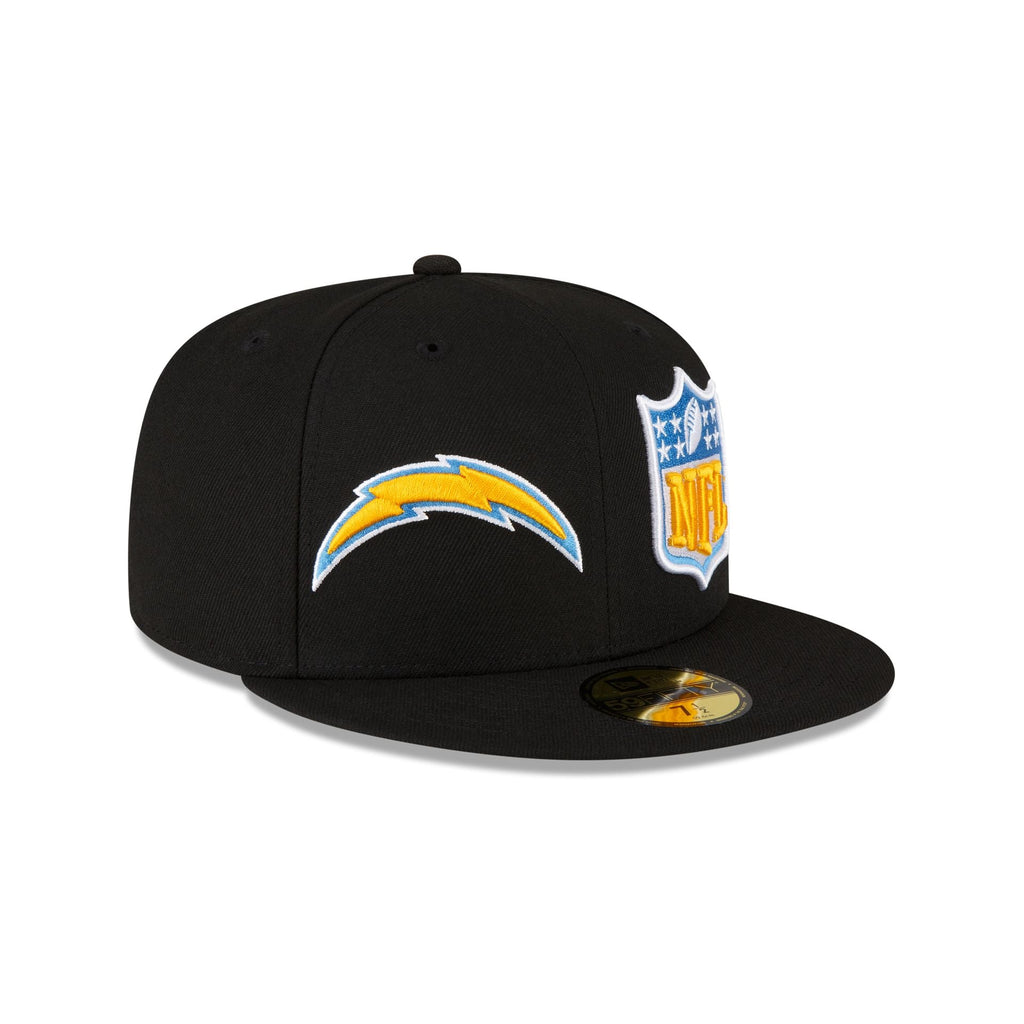 New Era Los Angeles Chargers 2023 Sideline Black 59FIFTY Fitted Hat