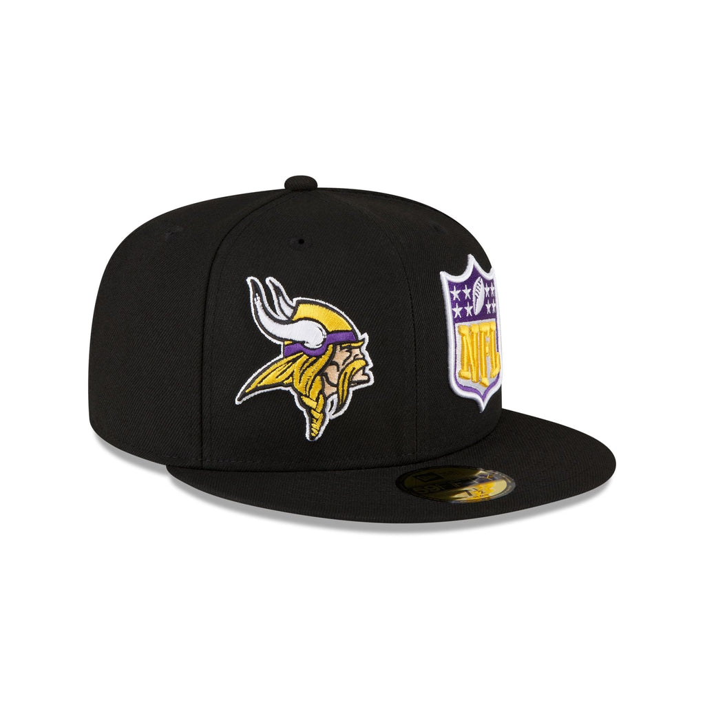 New Era Minnesota Vikings 2023 Sideline Black 59FIFTY Fitted Hat