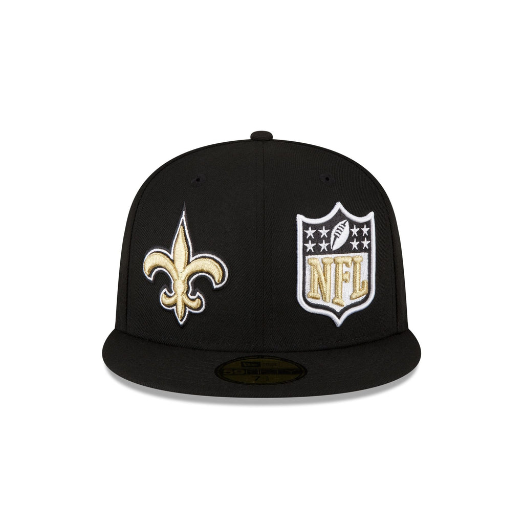 New Era New Orleans Saints 2023 Sideline Black 59FIFTY Fitted Hat