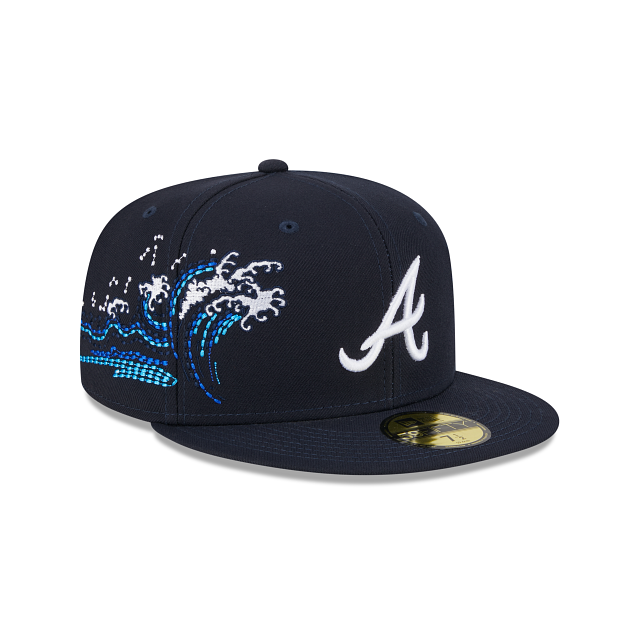 New Era Atlanta Braves Tonal Wave 2023 59FIFTY Fitted Hat