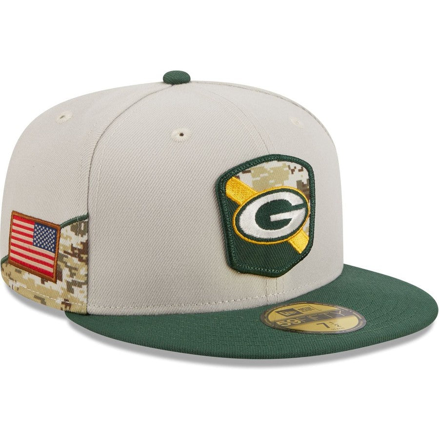 New Era Green Bay Packers 2023 Salute to Service 59FIFTY Fitted Hat