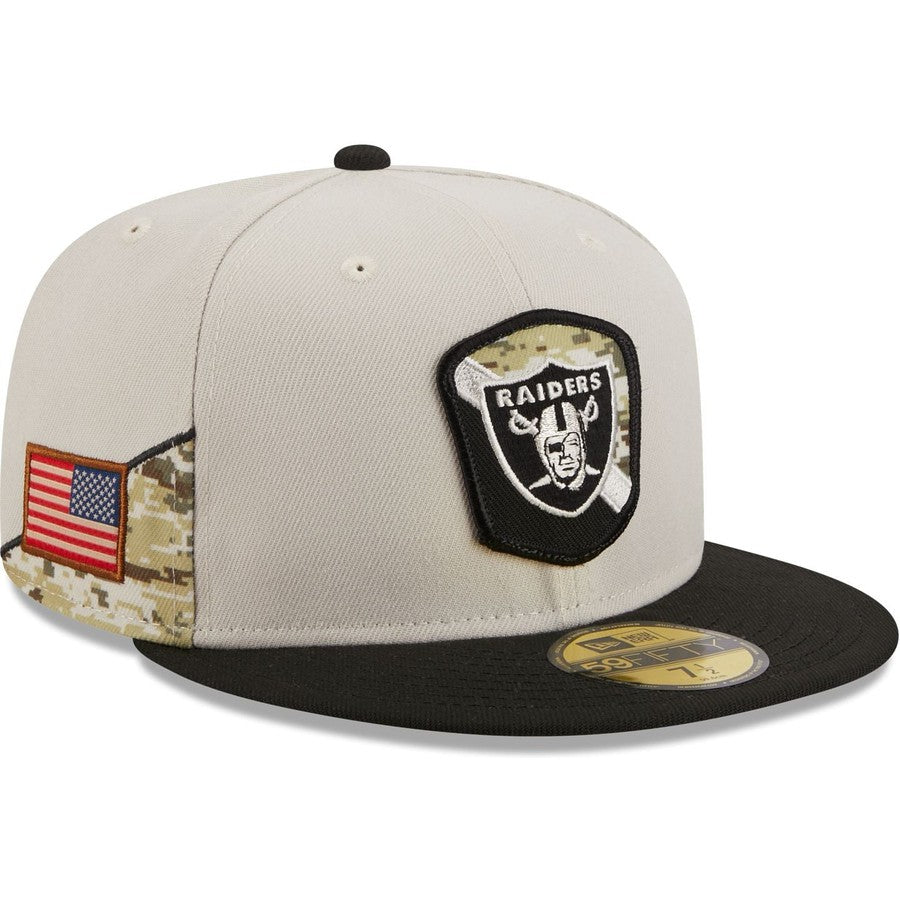 New Era Las Vegas Raiders 2023 Salute to Service 59FIFTY Fitted Hat