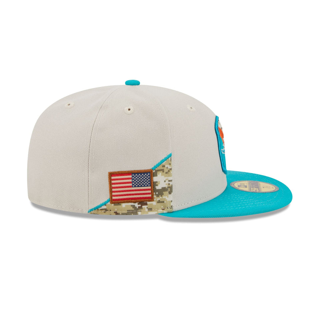 New Era Miami Dolphins 2023 Salute to Service 59FIFTY Fitted Hat