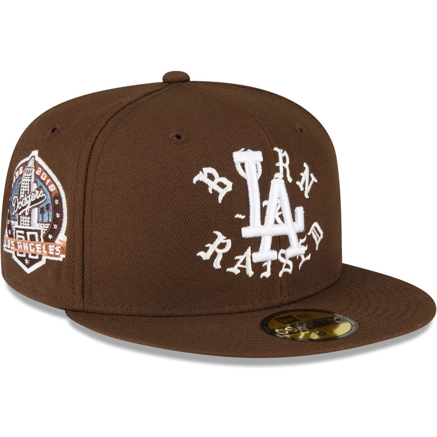 New Era Born X Raised Los Angeles Dodgers Brown 2023 59FIFTY Fitted Hat