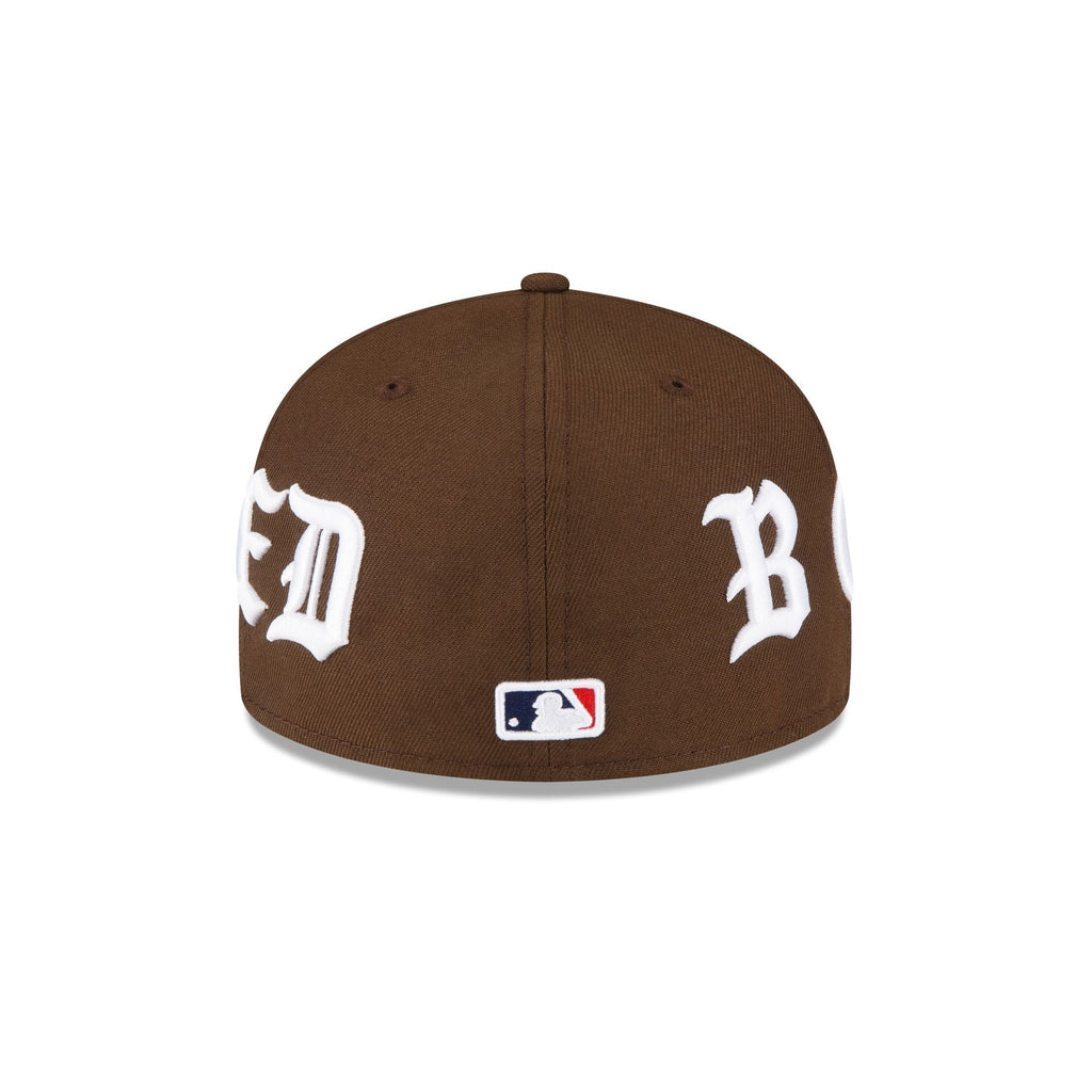 New Era Born X Raised Los Angeles Dodgers Wordmark Brown 2023 59FIFTY Fitted Hat