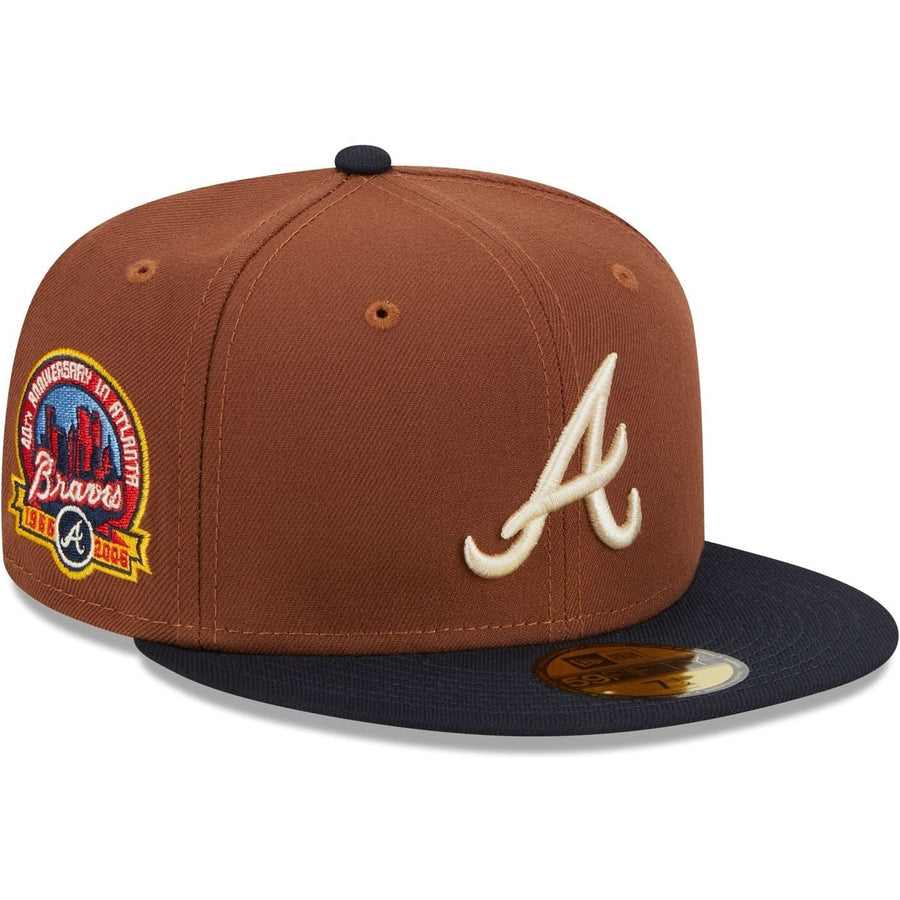 Custom Navy 2021 Clubhouse 59FIFTY Fitted Atlanta Braves Hat