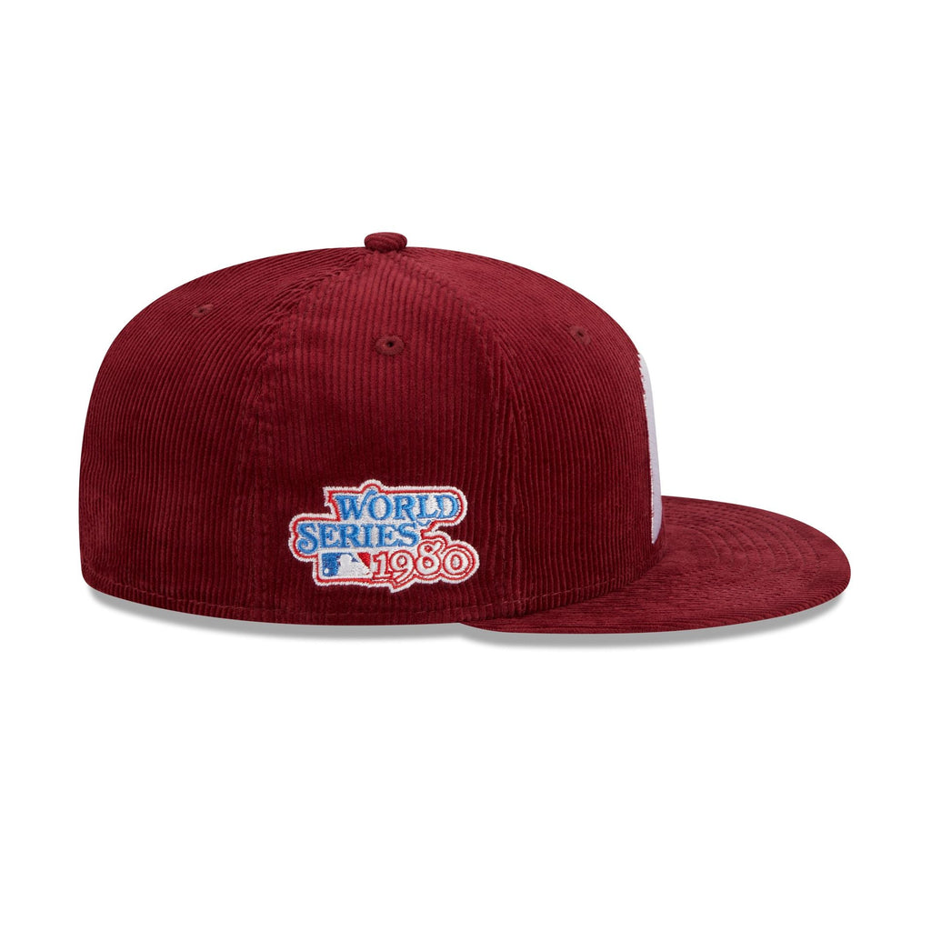 Casquette ajustée New Era 59FIFTY rouge à point de fil pour