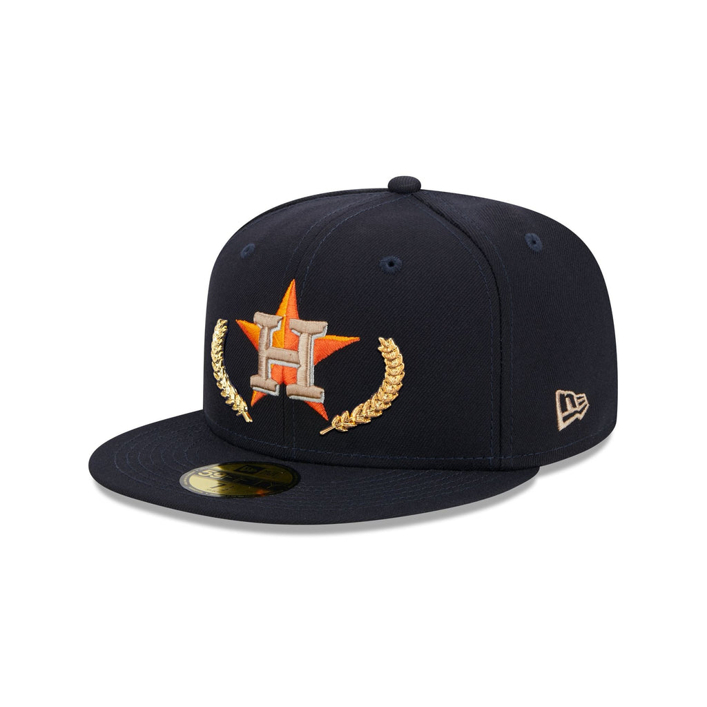 New Era Houston Astros Gold Leaf 2023 59FIFTY Fitted Hat
