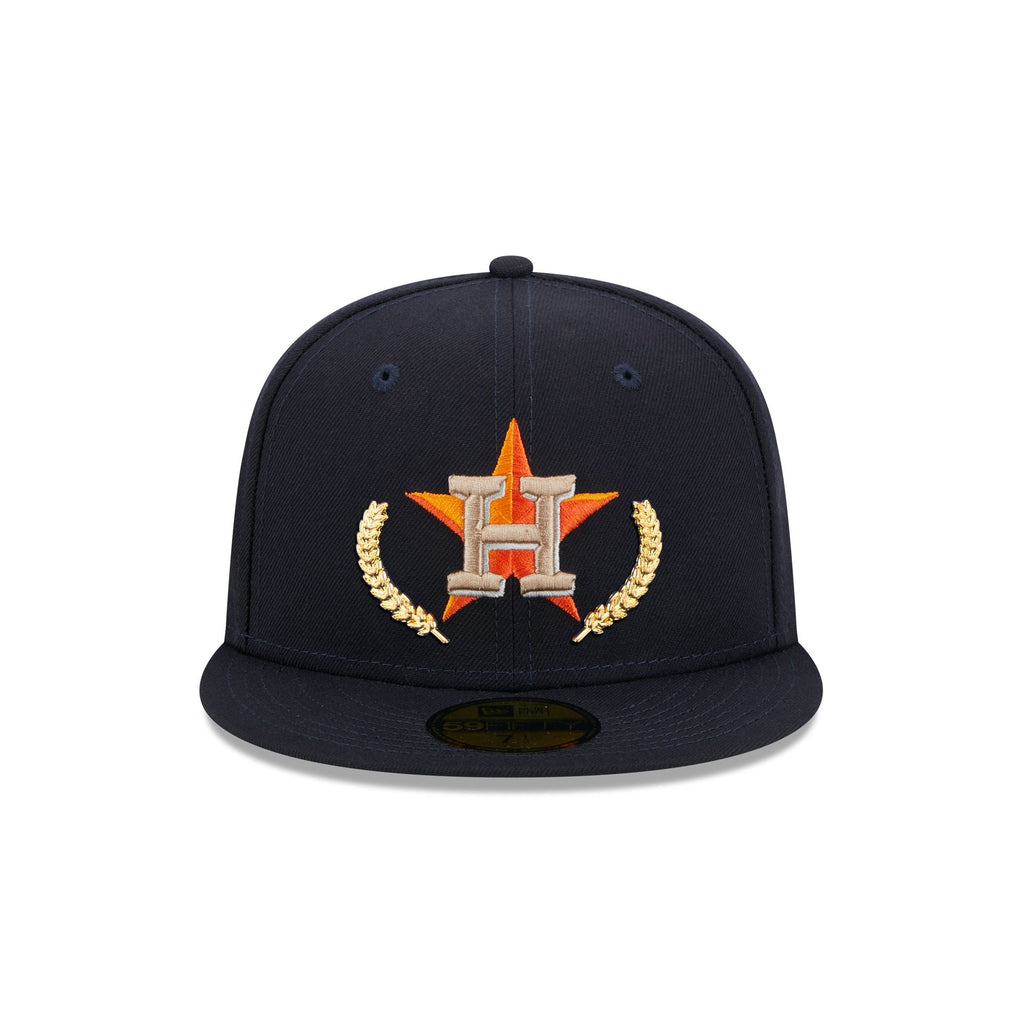 New Era Shoe Palace Exclusive Houston Astros 59FIFTY Mens Fitted Hat (White/Blue)