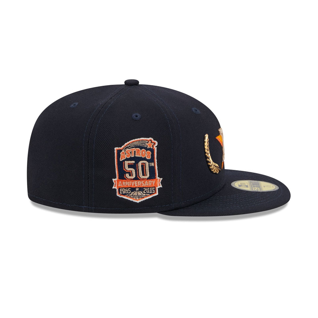 New Era Houston Astros Gold Leaf 2023 59FIFTY Fitted Hat