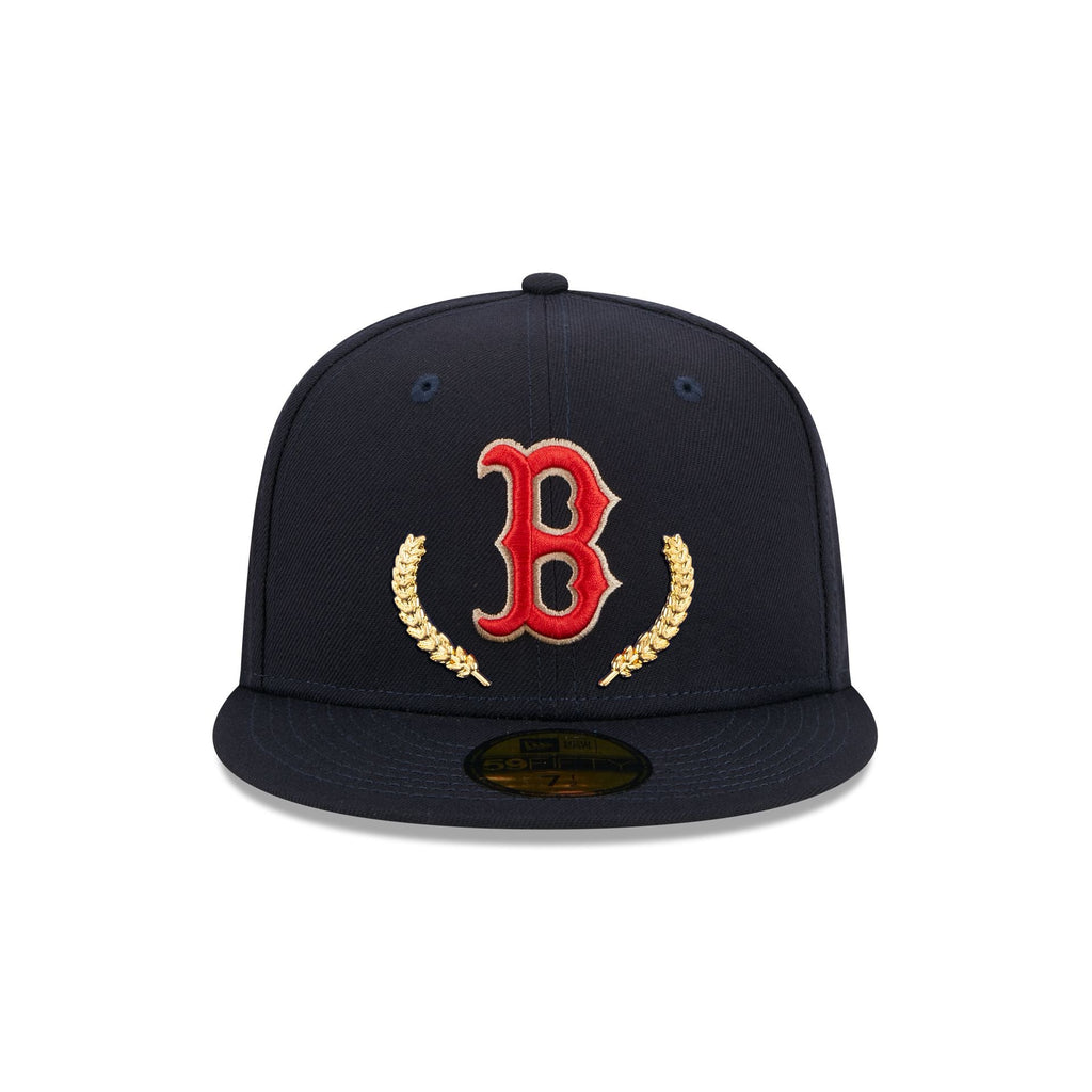 Men's New Era Blue/Orange Boston Red Sox Vice Highlighter 59FIFTY Fitted Hat