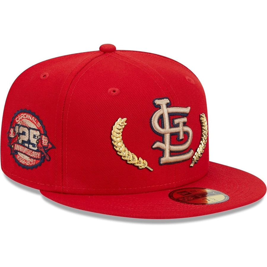 St. Louis Cardinals New Era Cooperstown Collection Centennial Collection  59FIFTY Fitted Hat - Light Blue