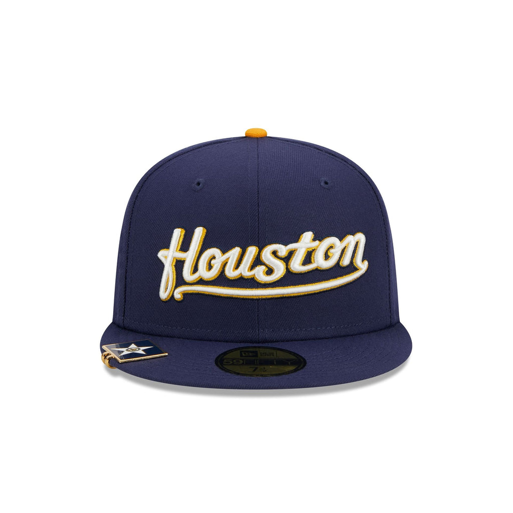 Houston Astros World Series Champions 2022 New Era 59FIFTY Fitted Hat (Chrome White Black Olive Under BRIM) 7 5/8