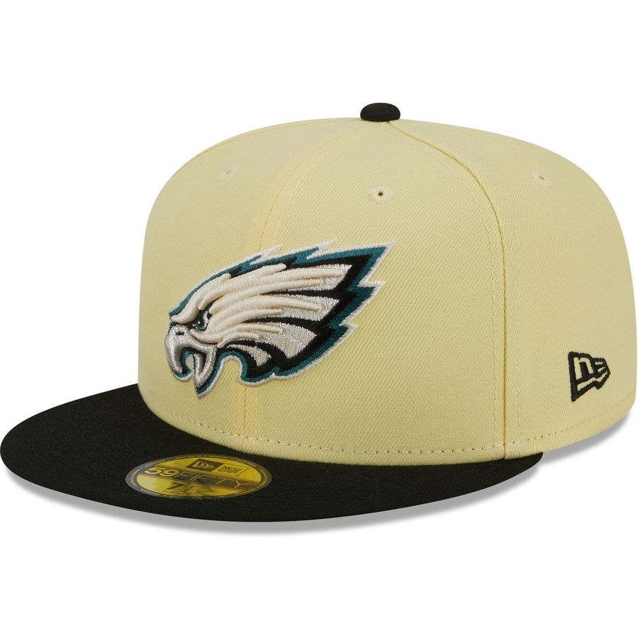 New Era Philadelphia Eagles Soft Yellow 2023 59FIFTY Fitted Hat