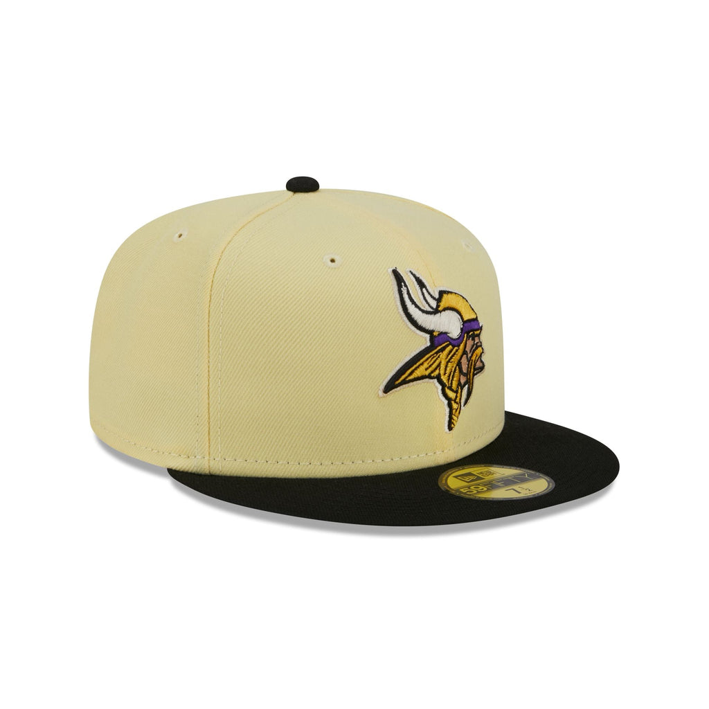 New Era Minnesota Vikings Soft Yellow 2023 59FIFTY Fitted Hat