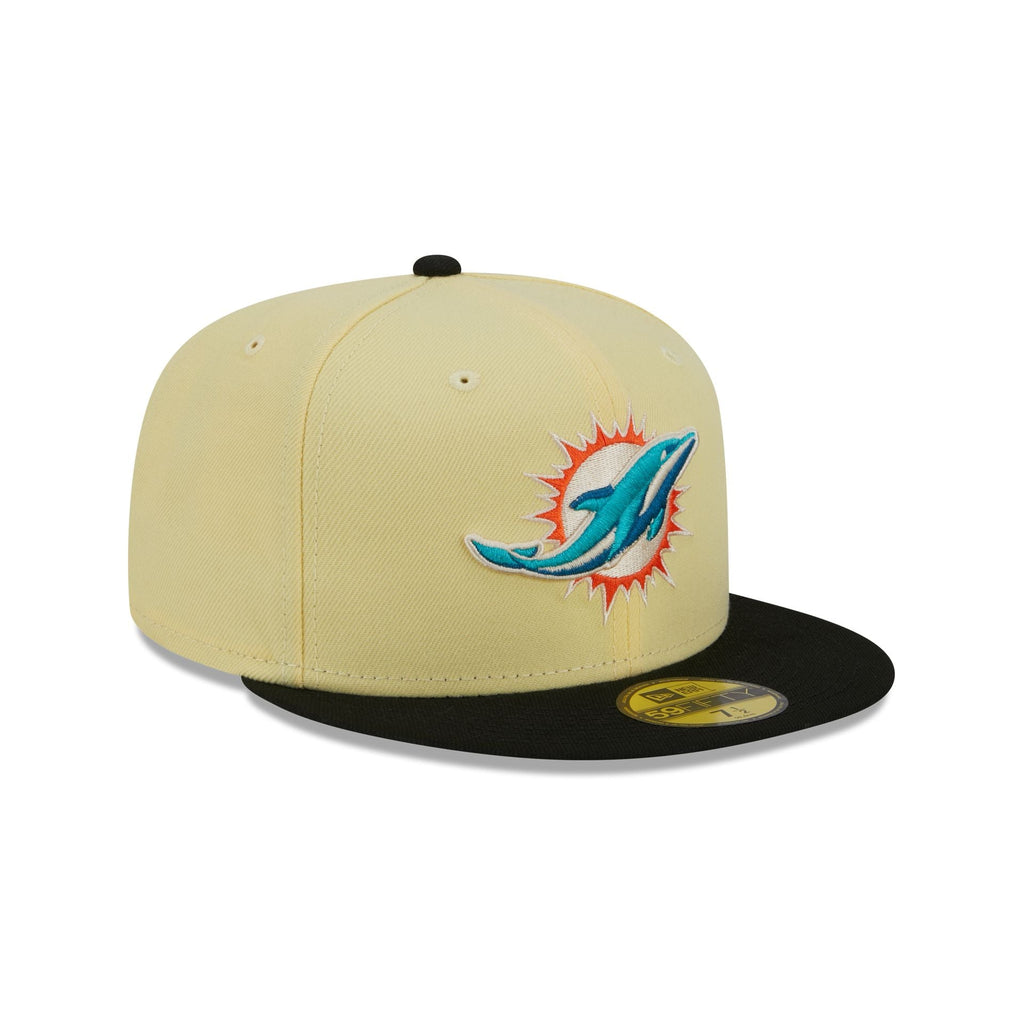 New Era Miami Dolphins Soft Yellow 2023 59FIFTY Fitted Hat